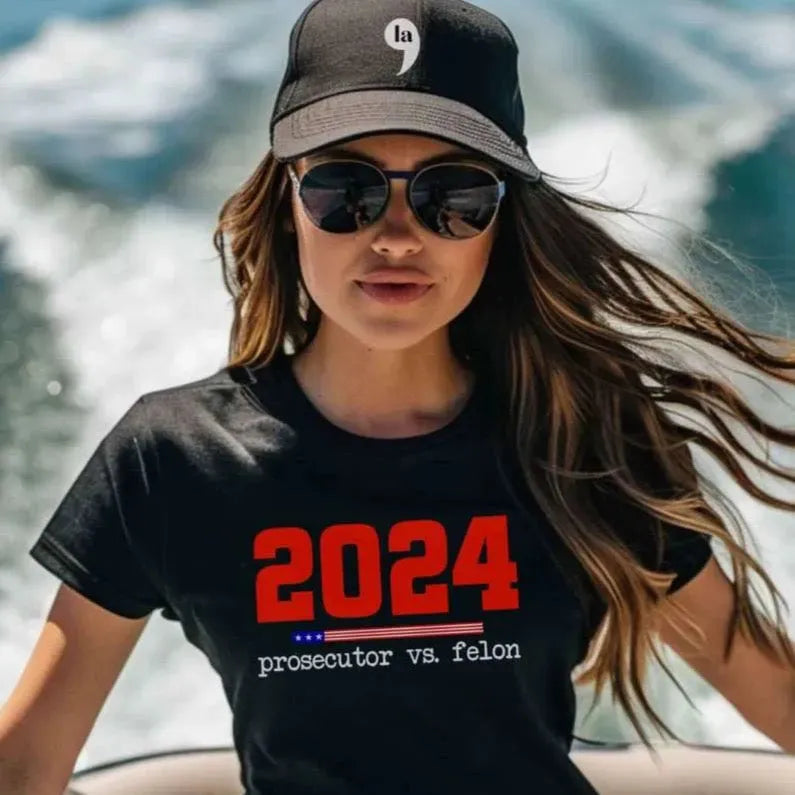 Prosecutor vs. Felon 2024 Kamala T-Shirt - Adventure Threads Company