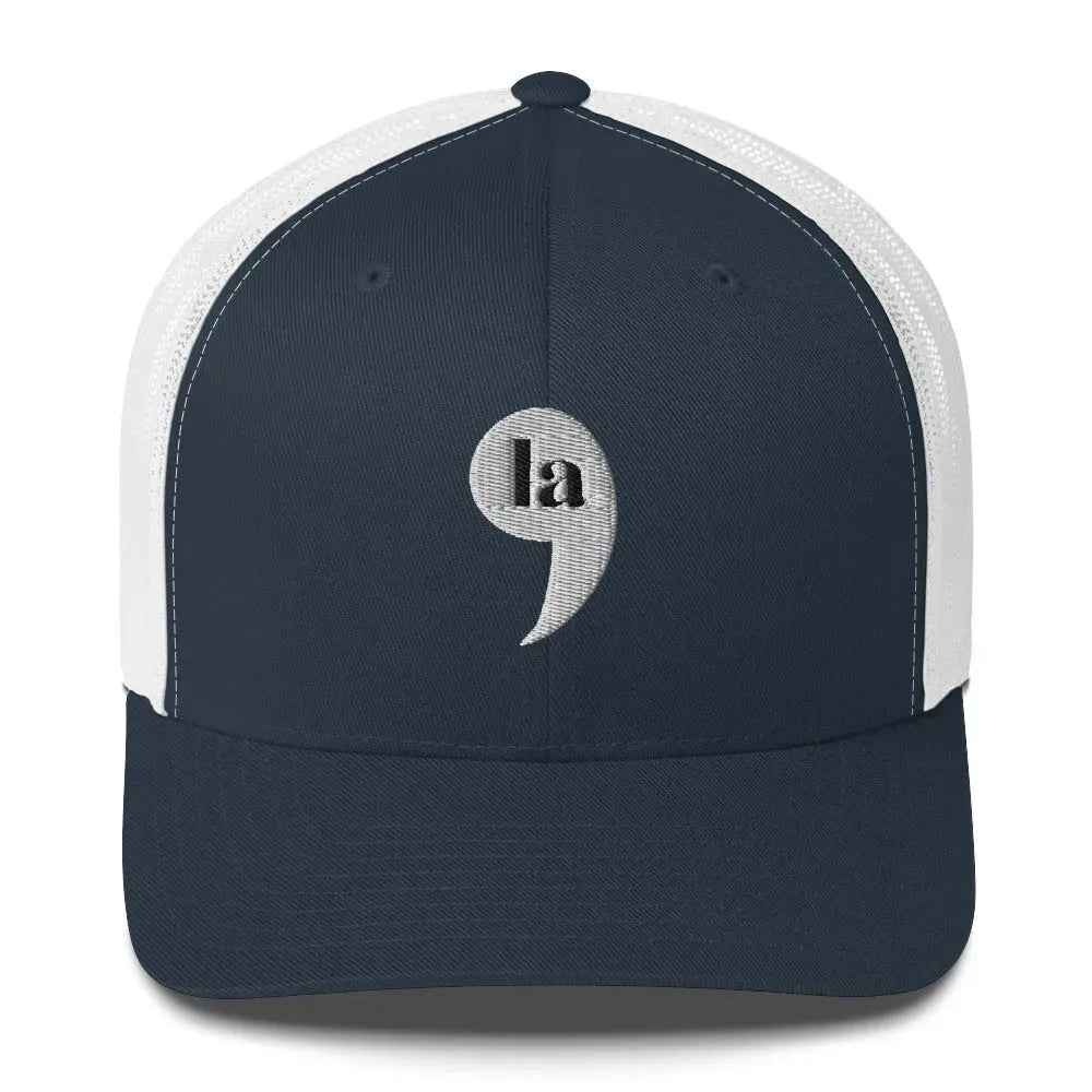 Kamala Harris Comma La Trucker Hat