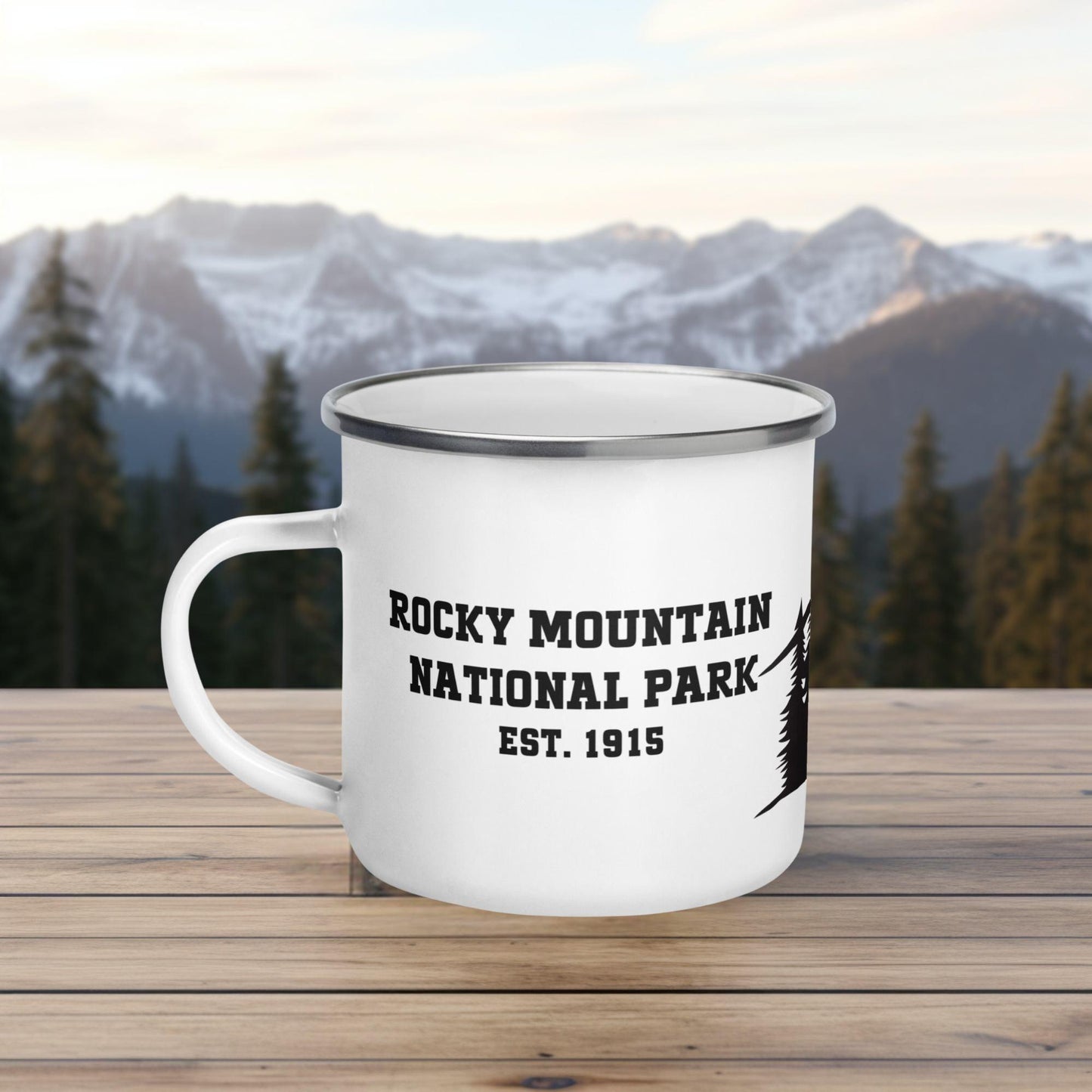 Rocky Mountain National Park Enamel Mug - Adventure Threads Company