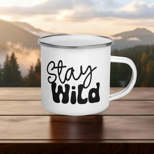 Stay Wild Nature Enamel Mug - Adventure Threads Company