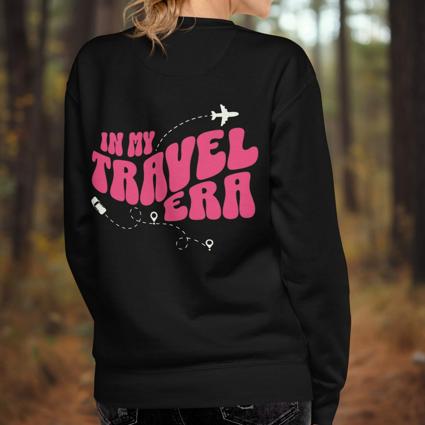 Travel Era Premium Sweatshirt - Adventure Threads Company