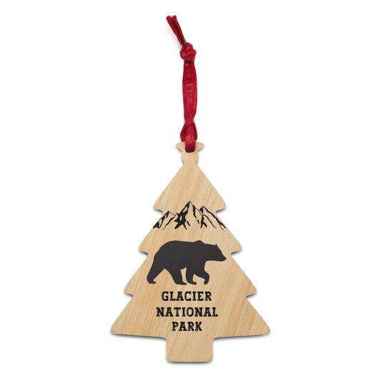 Glacier National Park Wooden Ornament - Adventure Threads Company