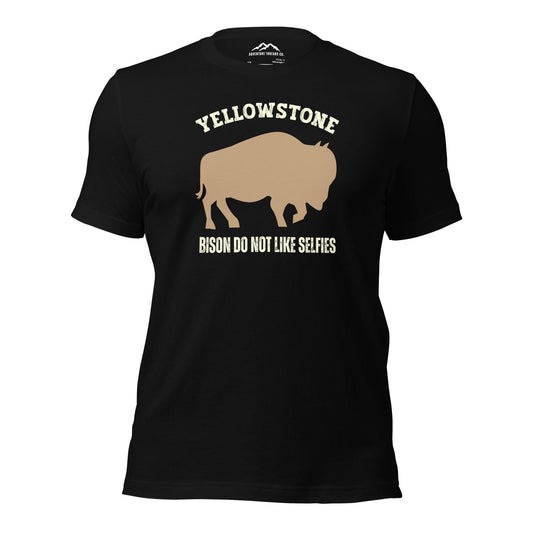 Yellowstone Bison Do Not Like Selfies T-shirt - Adventure Threads Company