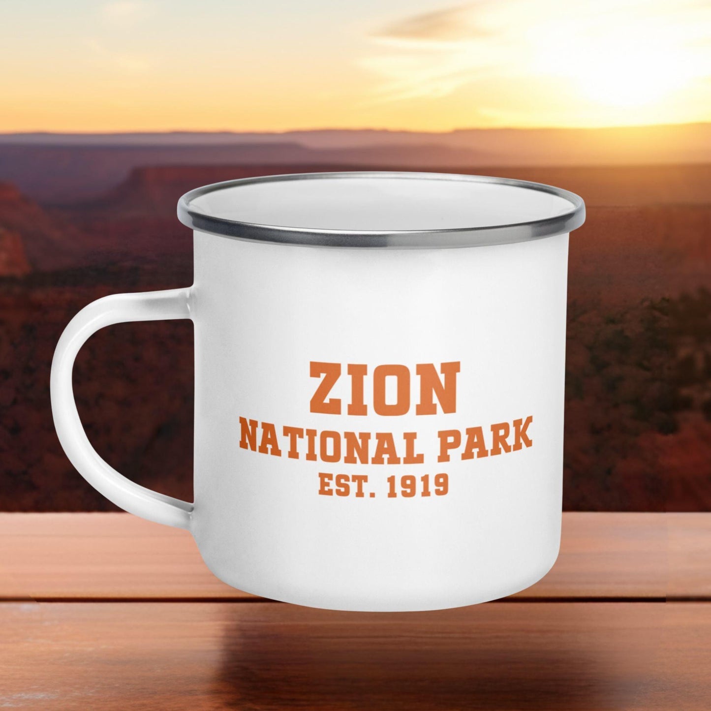Zion National Park Enamel Mug - Adventure Threads Company